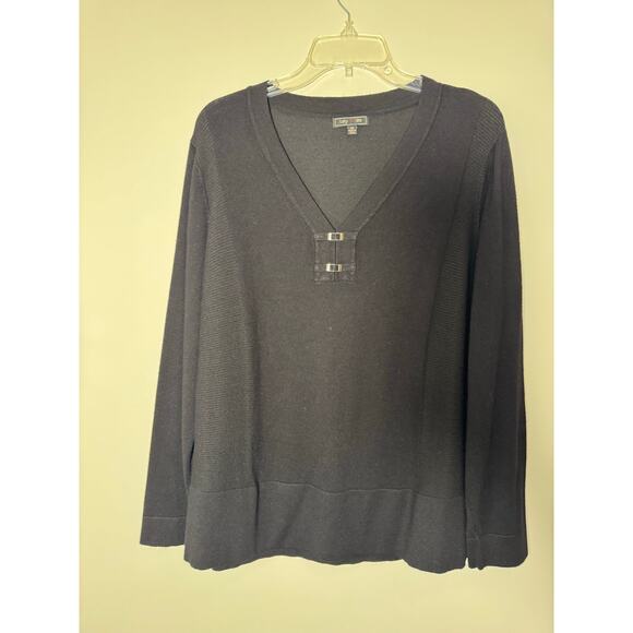 Lety & Me StitchFix Black Sweater Size 2X - Picture 1 of 4